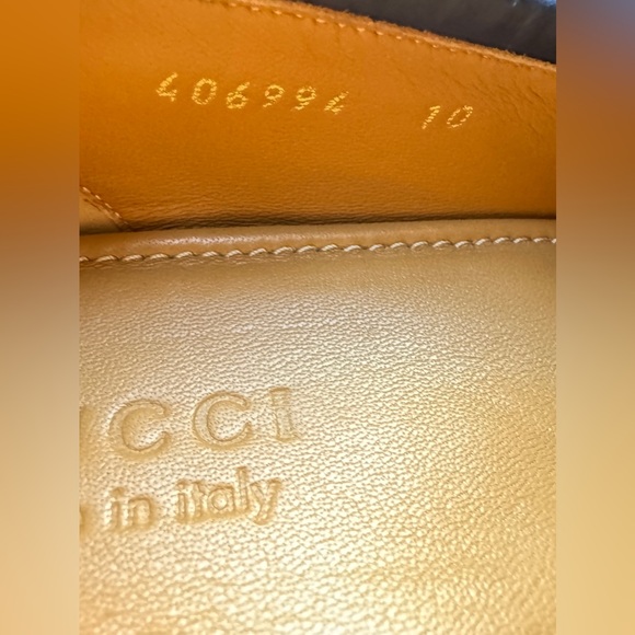 GUCCI Jordaan Horsebit Navy Blue Leather Loafer 10 /10.5  1953 Moccasin $1000 - Picture 7 of 9